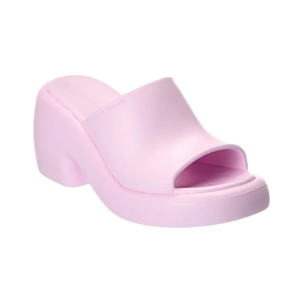 Ferragamo Deva Rubber Platform Mule
